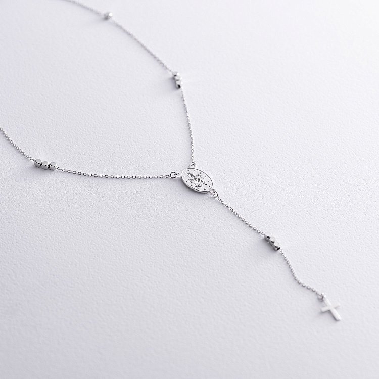 Кольє "Розарій" у білому золоті кол02212 від ювелірного магазину Онікс - 2