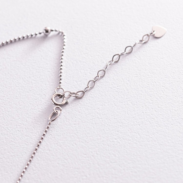 Кольє "Шарики" у білому золоті кол02126 від ювелірного магазину Онікс - 4