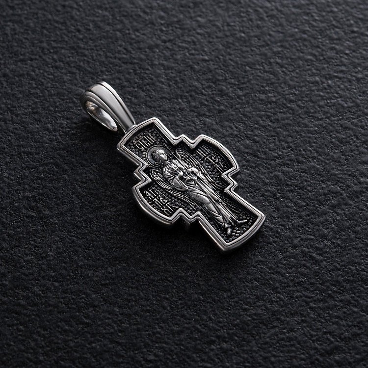 Православний хрест "Розп'яття Господнє. Ангел Хранитель" 131017 від ювелірного магазину Онікс - 2