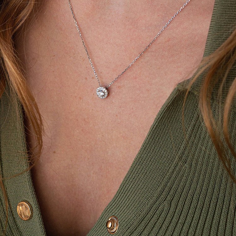 Золота підвіска з діамантами пб0029cha від ювелірного магазину Онікс - 1