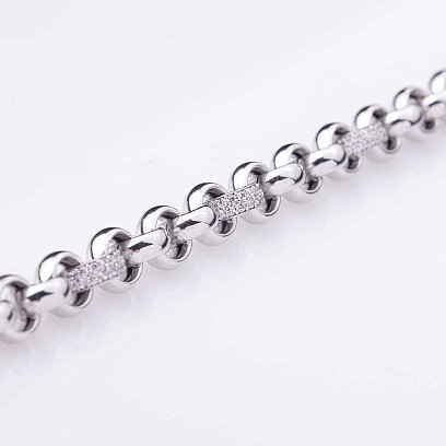 Золоте кольє з фіанітами кол00798 №7