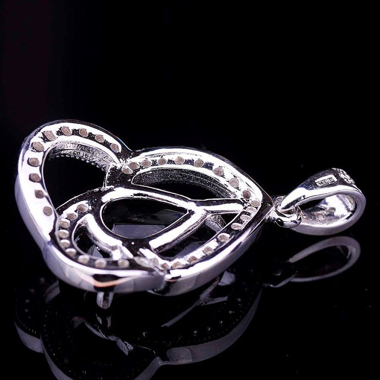 Подвеска из серебра (фианит, синтетическая шпинель) п014 от ювелирного магазина Оникс - 3