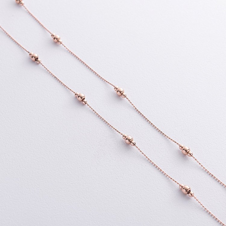 Колье "Шарики" в красном золоте кол02580 от ювелирного магазина Оникс - 4