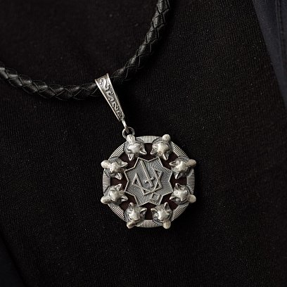 Срібний кулон "Оберіг Руевіт" з деревом 153 №5