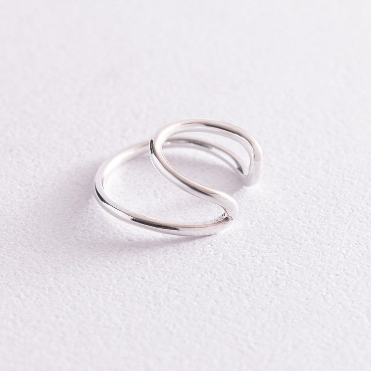 Срібна сережка - каффа 123184 від ювелірного магазину Онікс - 2