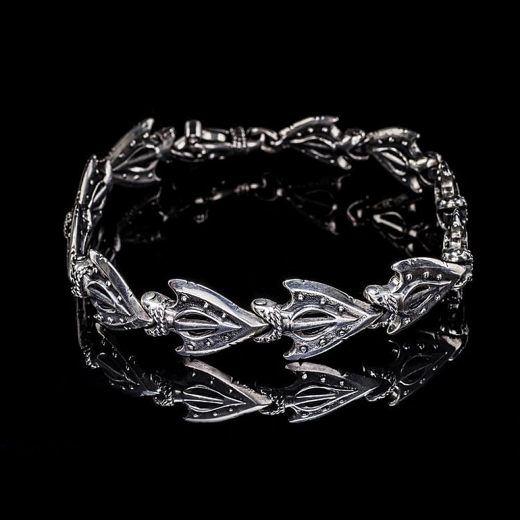 Чоловічий срібний браслет "Стріли" (чорніння) tlarrows від ювелірного магазину Онікс - 5