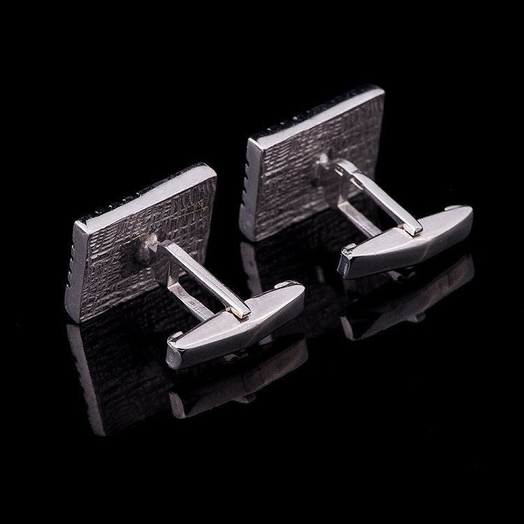 Срібні запонки 25020 від ювелірного магазину Онікс - 1