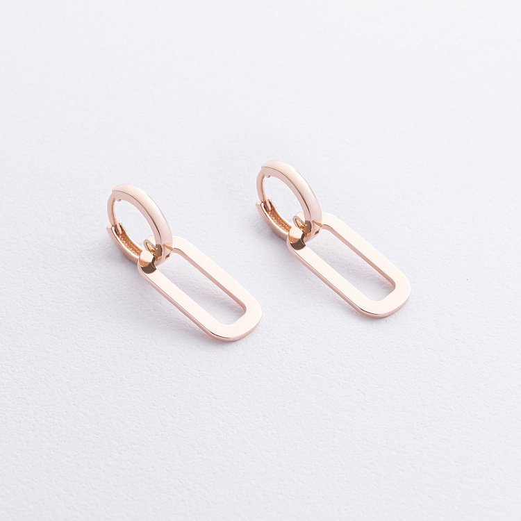 Сережки "Roxana" у червоному золоті с09203 від ювелірного магазину Онікс