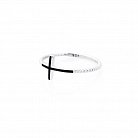 Серебряное кольцо "Крестик" с эмалью 112026 от ювелирного магазина Оникс - 4