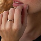 Помолвочное золотое кольцо с бриллиантом 22461521 от ювелирного магазина Оникс - 5