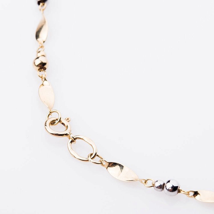 Золотой браслет на ногу б01722 от ювелирного магазина Оникс - 4