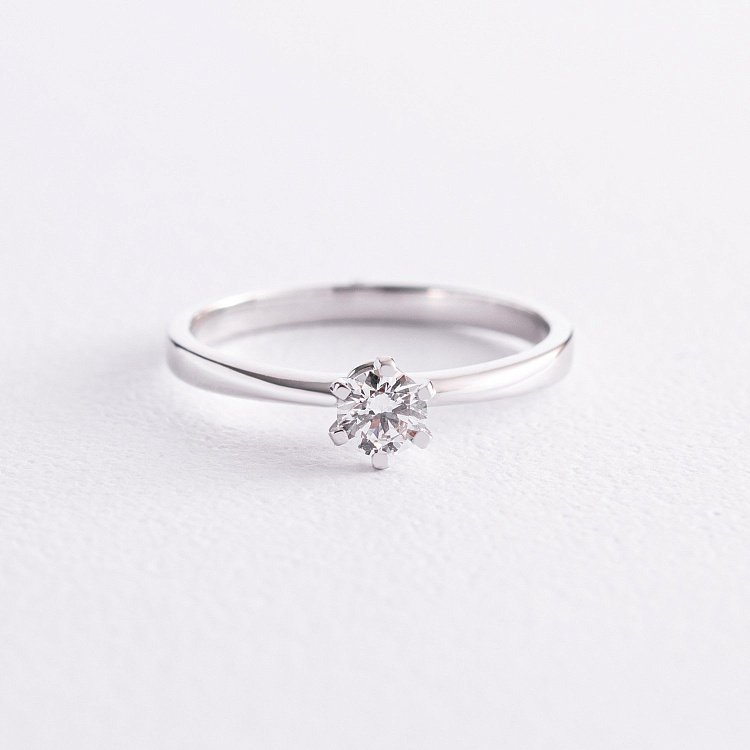 Заручальна золота каблучка з діамантом 220071121 від ювелірного магазину Онікс - 3