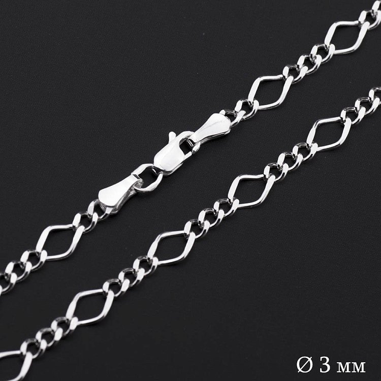 Серебряная цепочка плетение Нонна 3+1 б012703 Серебряная цепочка плетение Нонна 3+1 б012703 от ювелирного магазина Оникс