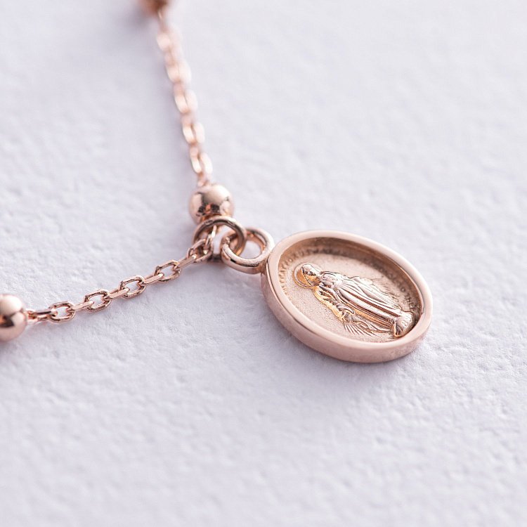 Колье "Розарий" в красном золоте кол02213 от ювелирного магазина Оникс - 6