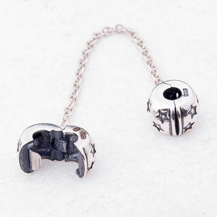 Срібний Шарм "Зірочка" на ланцюжку 132331 від ювелірного магазину Онікс - 1