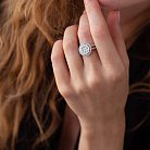 Кольцо в белом золоте с бриллиантами ккит611 от ювелирного магазина Оникс - 3