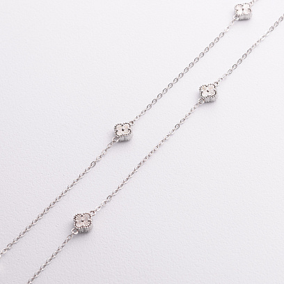 Срібне кольє "Конюшина" 181359 №2