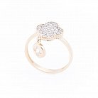 Золотое кольцо "Клевер" к04936 от ювелирного магазина Оникс