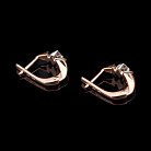 Золоті сережки з діамантами 20160 от ювелирного магазина Оникс - 1