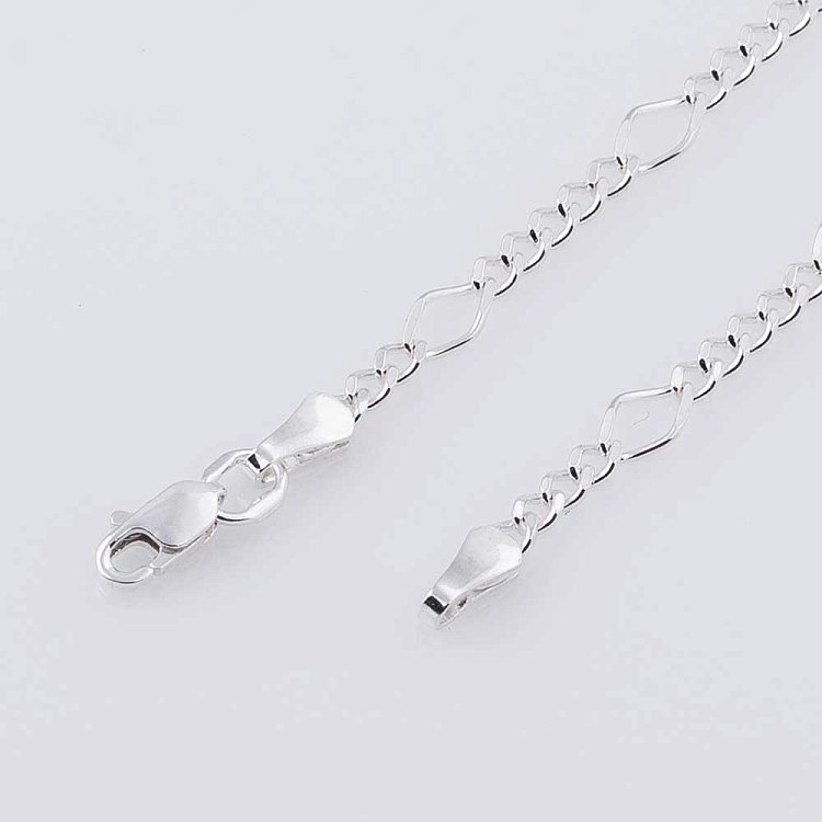 Серебряная цепочка плетение Нонна 5+1 б012713 от ювелирного магазина Оникс - 1