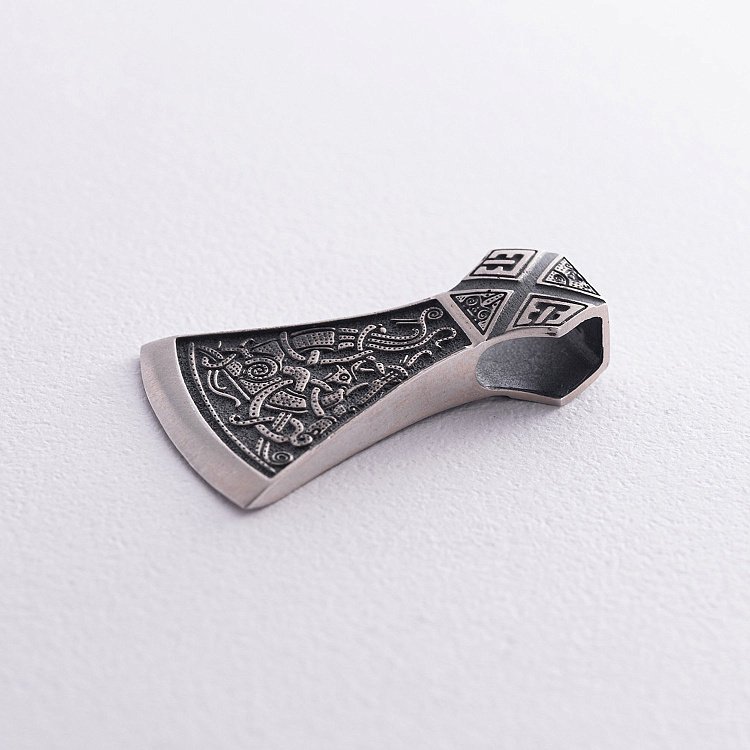 Срібний кулон "Подвійна сокира" 7045 від ювелірного магазину Онікс - 10