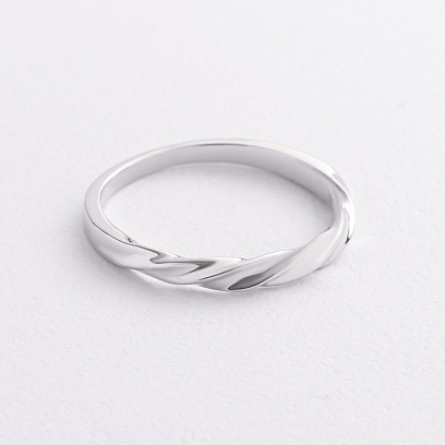 Серебряное кольцо "Орбита" 112883 №2