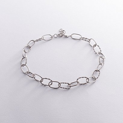 Срібне кольє "Свобода" (родій) 181273 №7