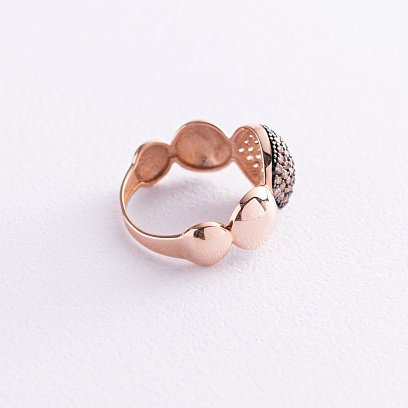 Золотое кольцо с фианитами к05530 №3