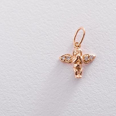 Золотой кулон "Ангел" п03308