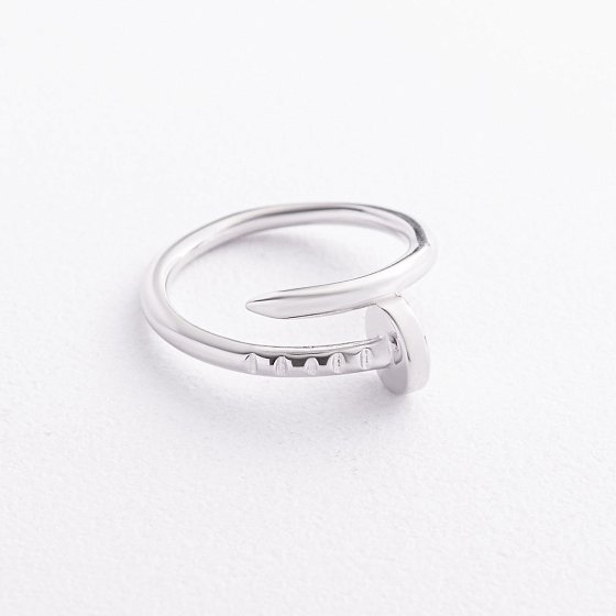 Серебряное кольцо "Гвоздь" 112701 №3