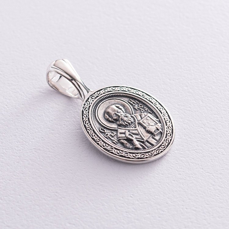 Срібна ладанка "Святий Миколай" 133091 від ювелірного магазину Онікс - 3