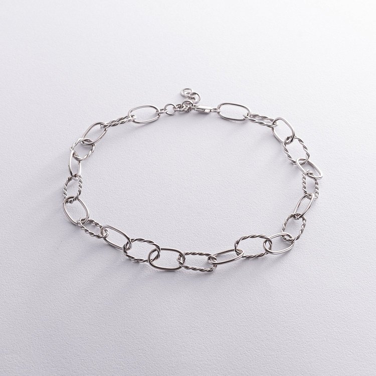 Срібне кольє "Свобода" (родій) 181273 від ювелірного магазину Онікс - 6