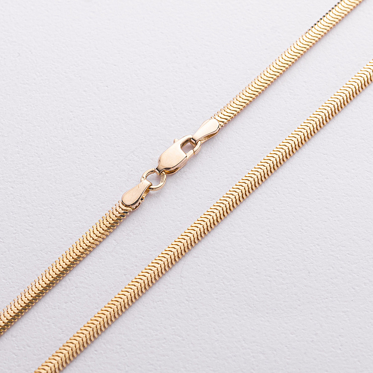 Кольє "Gisele" у жовтому золоті (снейк - 3 мм) ц00388-3 від ювелірного магазину Онікс - 1