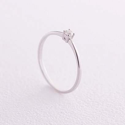 Помолвочное золотое кольцо с бриллиантом 227551121