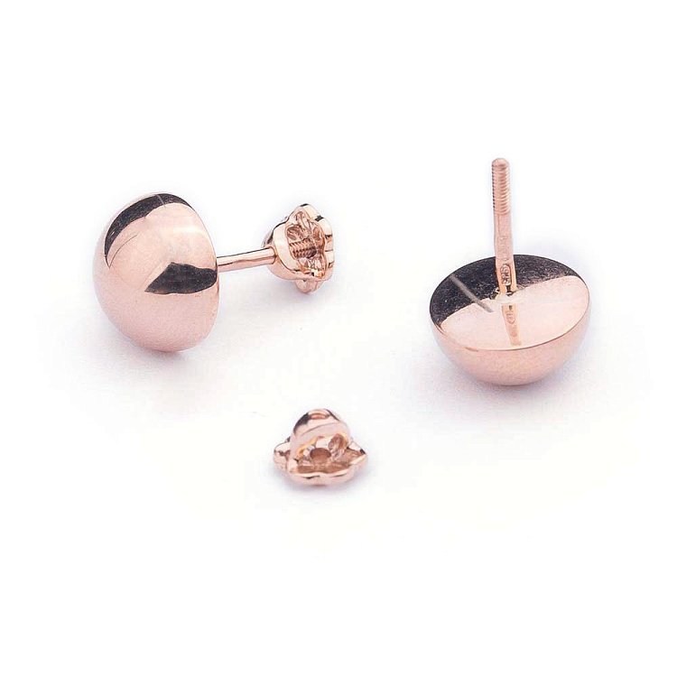 Золотые серьги-пусеты с01571 от ювелирного магазина Оникс