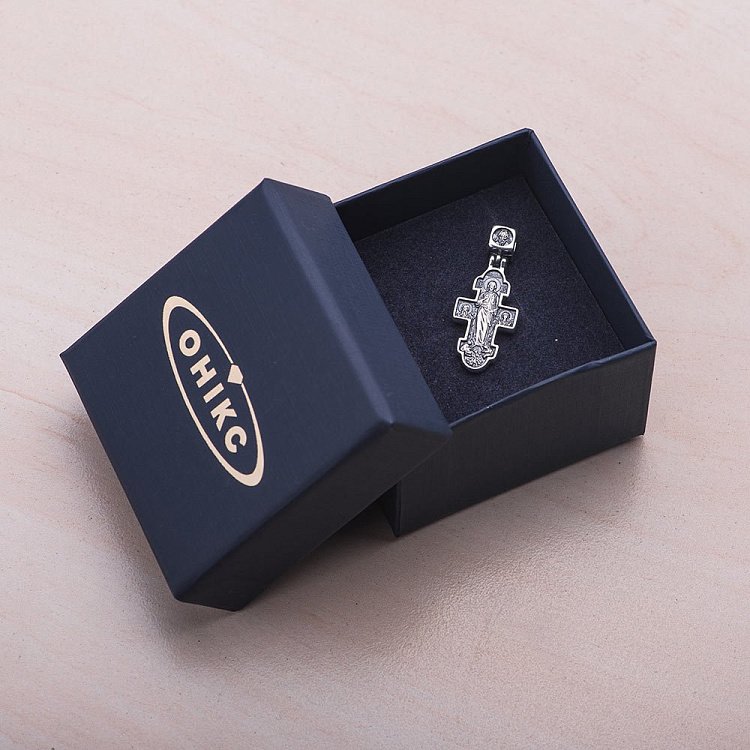 Православный крест "Явление Христа женам-мироносицам. Икона Божией Матери "Нечаянная Радость" 131110 от ювелирного магазина Оникс - 4