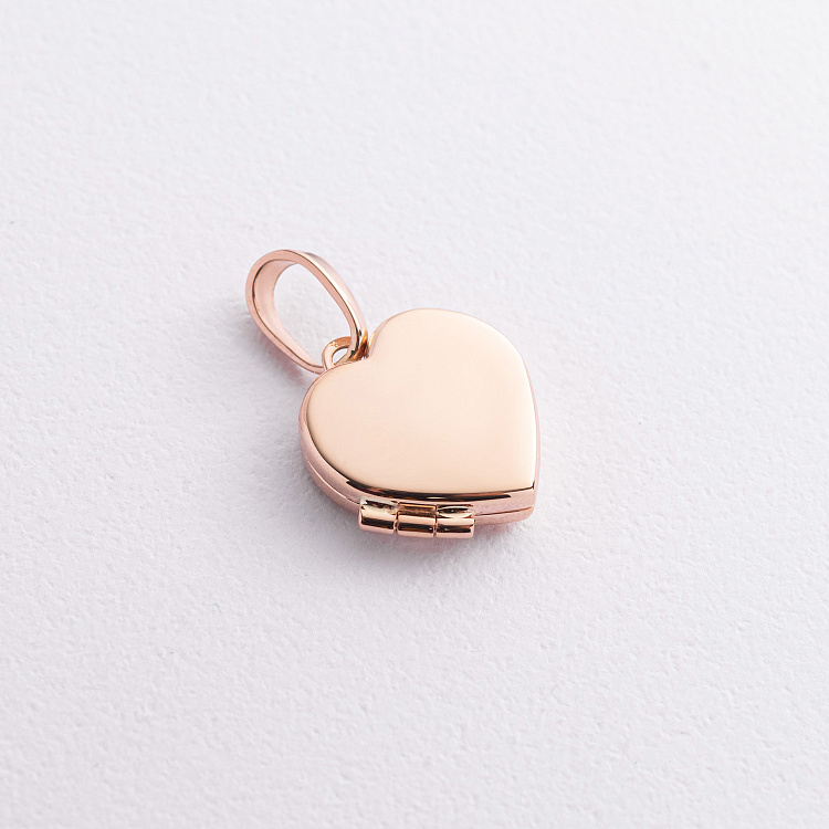 Золотой кулон "Сердце" для фотографии п01617 от ювелирного магазина Оникс - 2