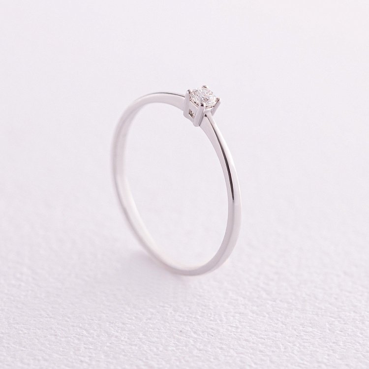 Помолвочное золотое кольцо с бриллиантом 227551121 от ювелирного магазина Оникс