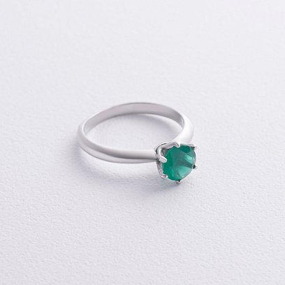 Серебряное кольцо с агатом 1851/1p-GRAG №3