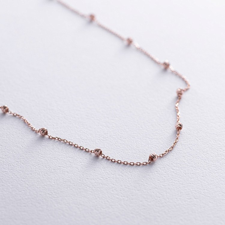 Кольє "Кульки" у червоному золоті кол02461 від ювелірного магазину Онікс - 2