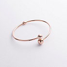 Жесткий браслет "Шарики" в красном золоте б05535 от ювелирного магазина Оникс - 1