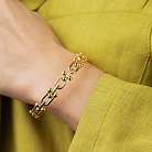 Жорсткий браслет "Фантазія" у червоному золоті б05836 от ювелирного магазина Оникс - 1