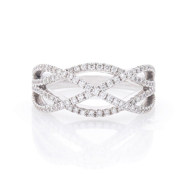 Золотое кольцо с бриллиантами ккит557 от ювелирного магазина Оникс - 2