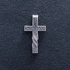 Серебряный крестик с чернением 7092 от ювелирного магазина Оникс
