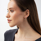 Сережки "Натхнення" з кульками с09318 от ювелирного магазина Оникс - 3