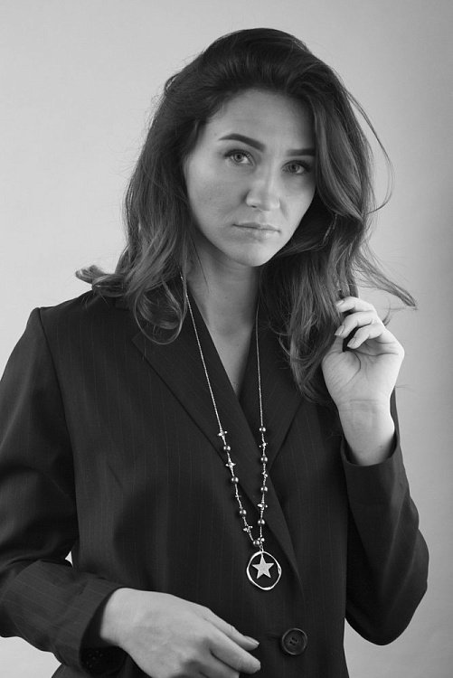 Серебряное колье "Звездный жемчуг" 18609 от ювелирного магазина Оникс - 2