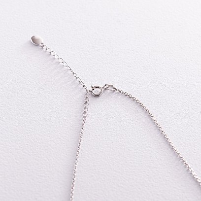 Серебряное колье с буквой "L" 1105 L №3