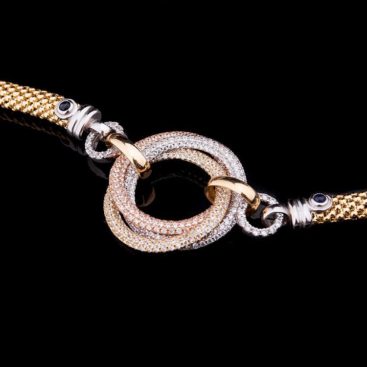 Ексклюзивний золотий браслет б01629 від ювелірного магазину Онікс - 1