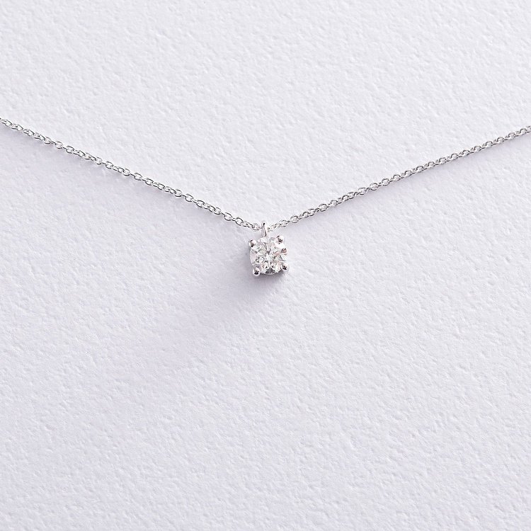 Золоте кольє з діамантом колб0059di від ювелірного магазину Онікс