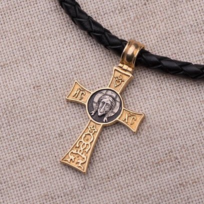 Срібний православний хрест 132353